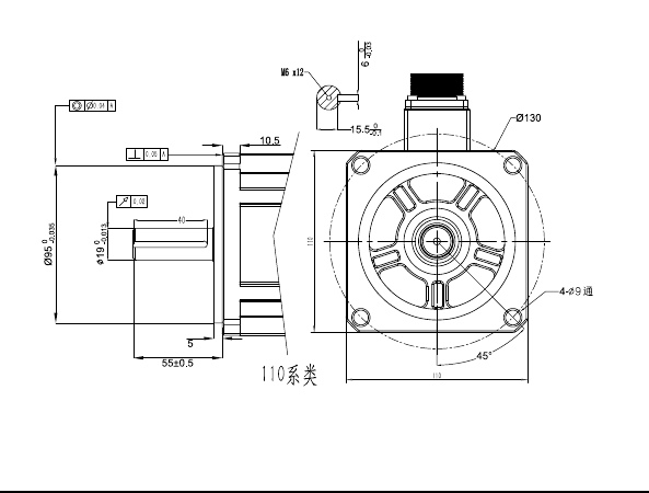 110 Series Brochure Mounting Drawing